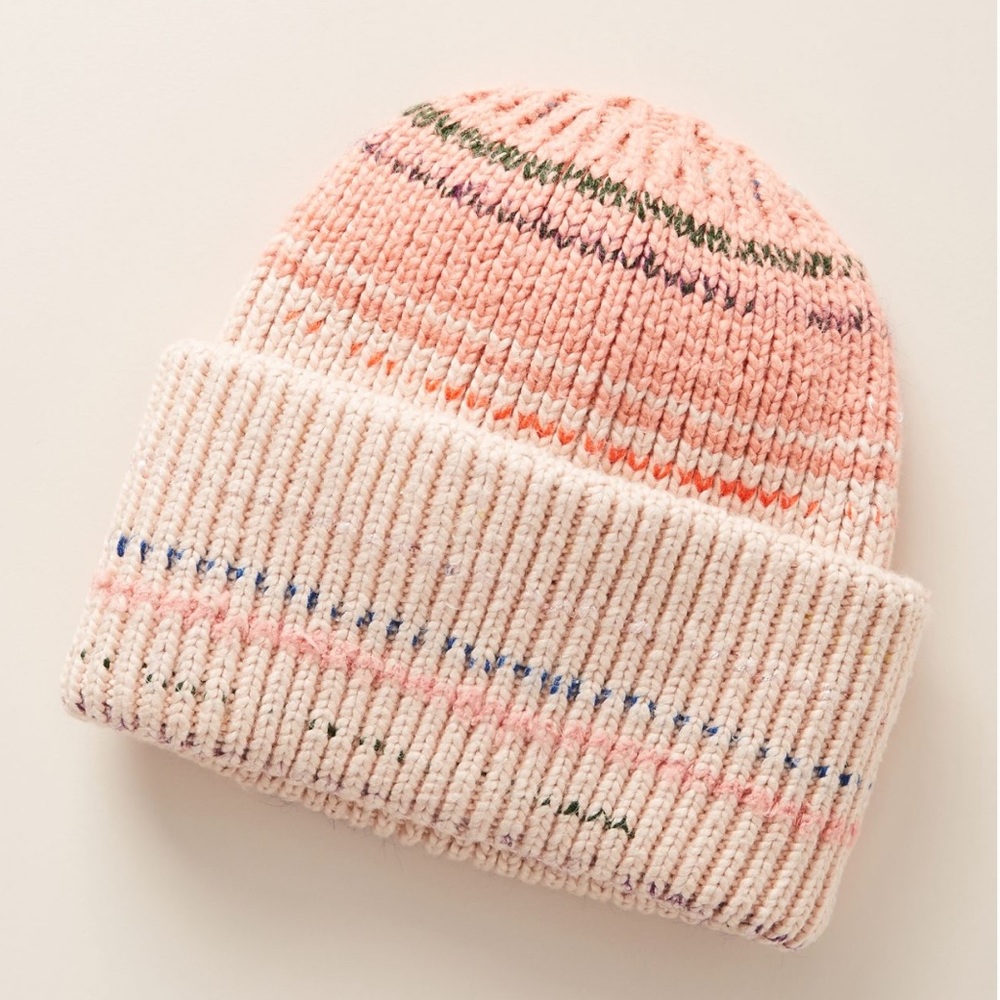 Sherbet striped beanie ✨